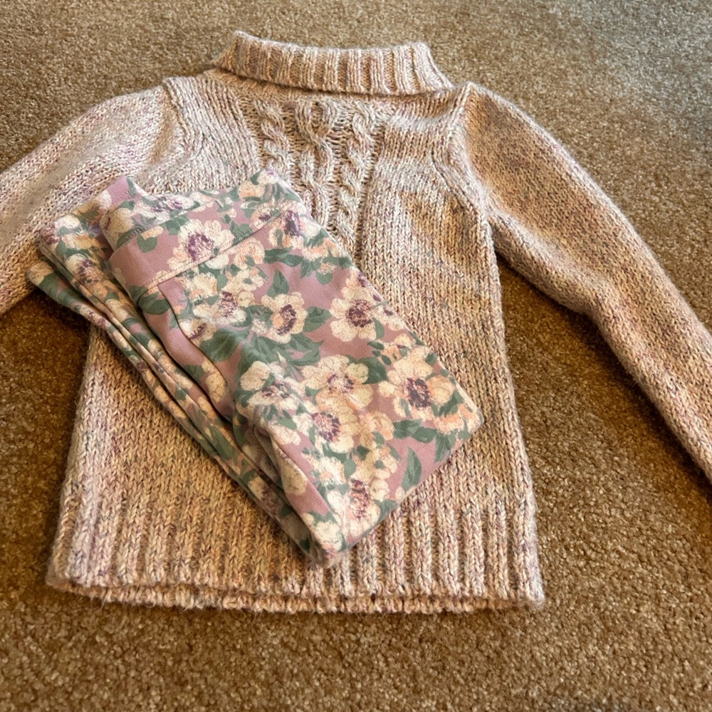 Size 4T Janie and Jack Sweater and pant set. GUC
